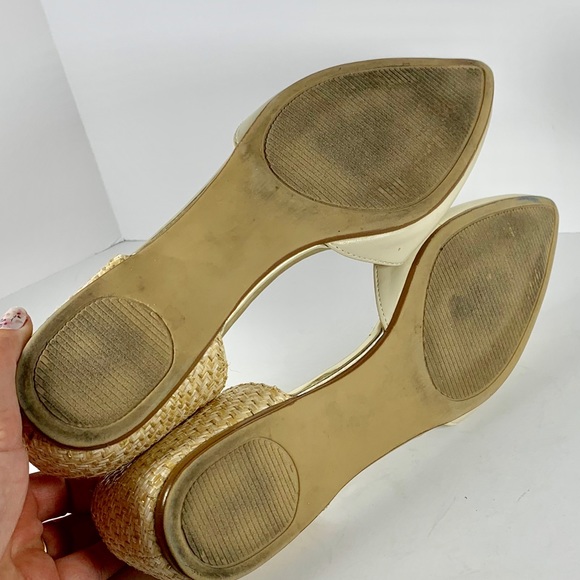 Cream/neutral ballet pointed toe flats - Picture 6 of 6